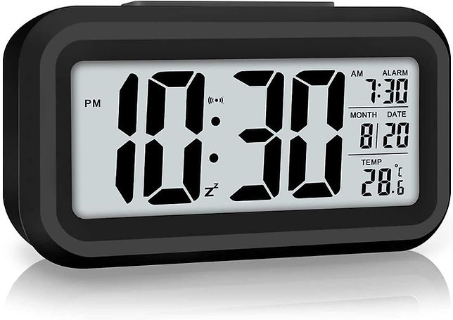 Alarm clock, digital clock, table clock for Students, watch timer for home